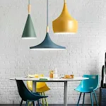Chandelier Nordic Retro ABC Musical Instrument Lamp Aluminum Restaurant Chandelier Bar Table Lamp Three Head Cafe Hotel — photo 18