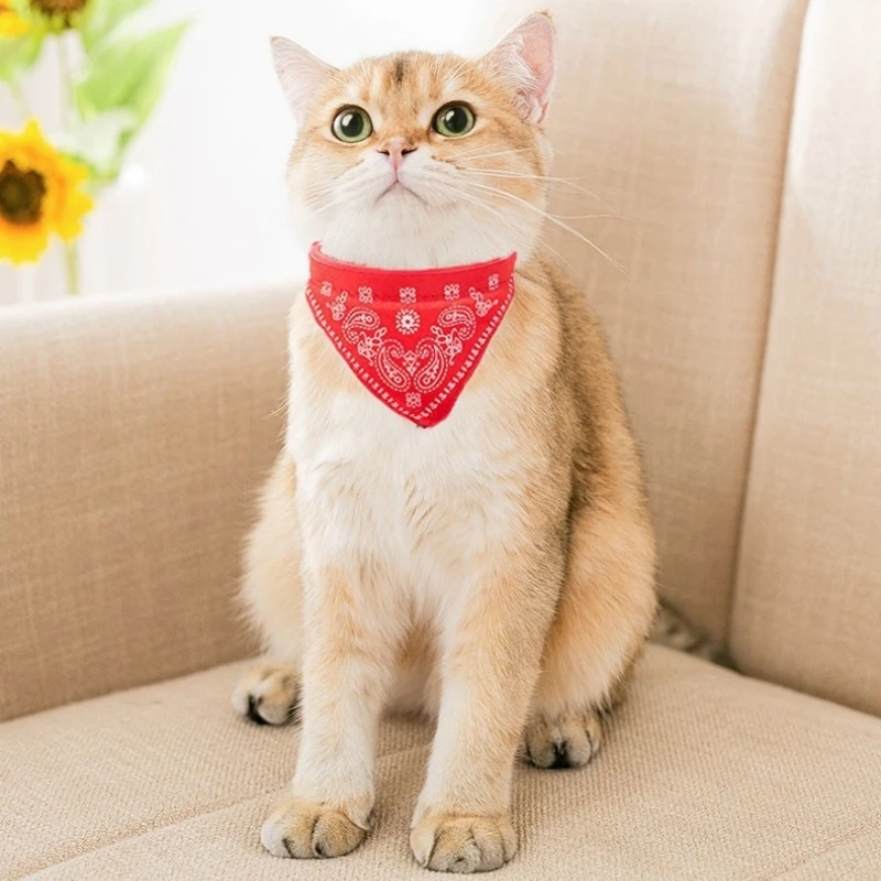 Title 6, Adjustable Pet Puppy Cat Scarf Bandana Collar N...