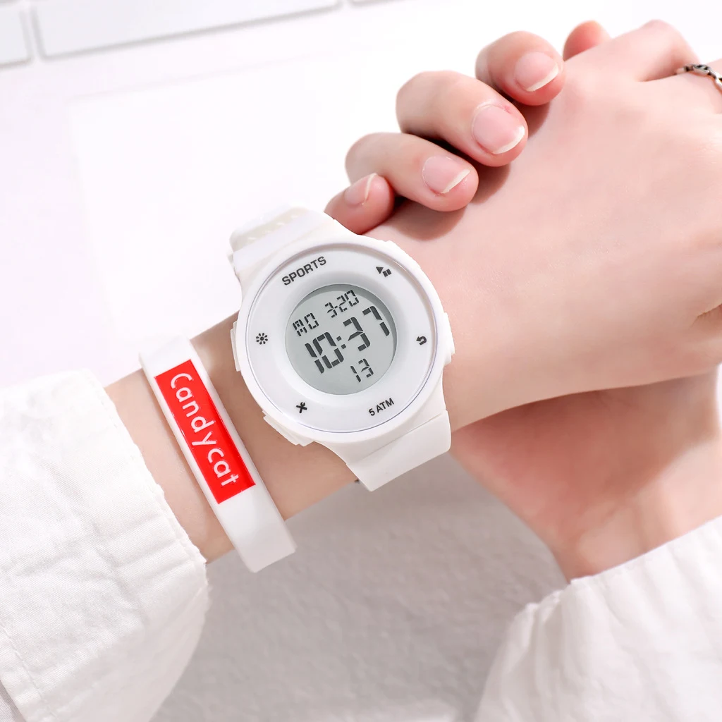 Title 6, Mens Student Children Lightning Blue Digital W...