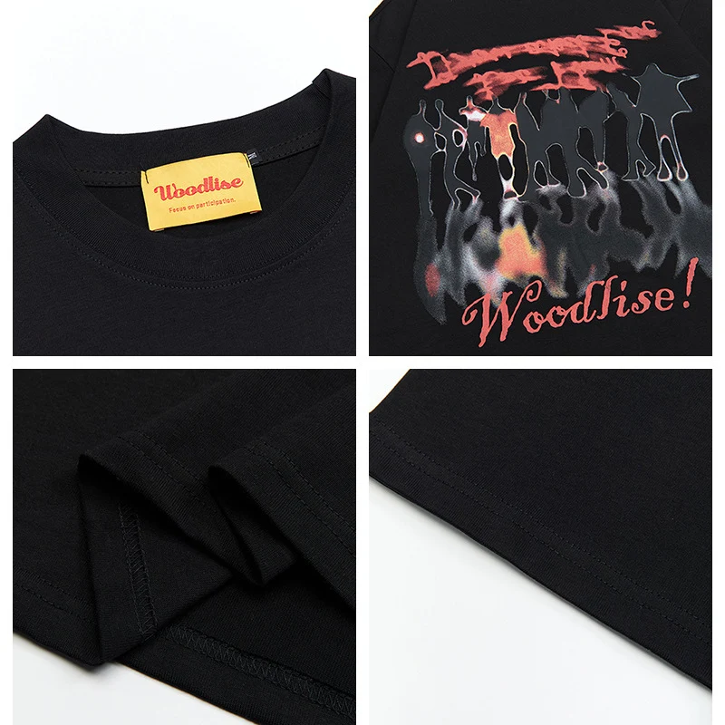 Camiseta Nova Retro Grafite Abstrato Masculina Manga Curta Verão. Conforto e estilo urbano em uma peça única. Perfeita para o verão, leve e moderna — foto 2