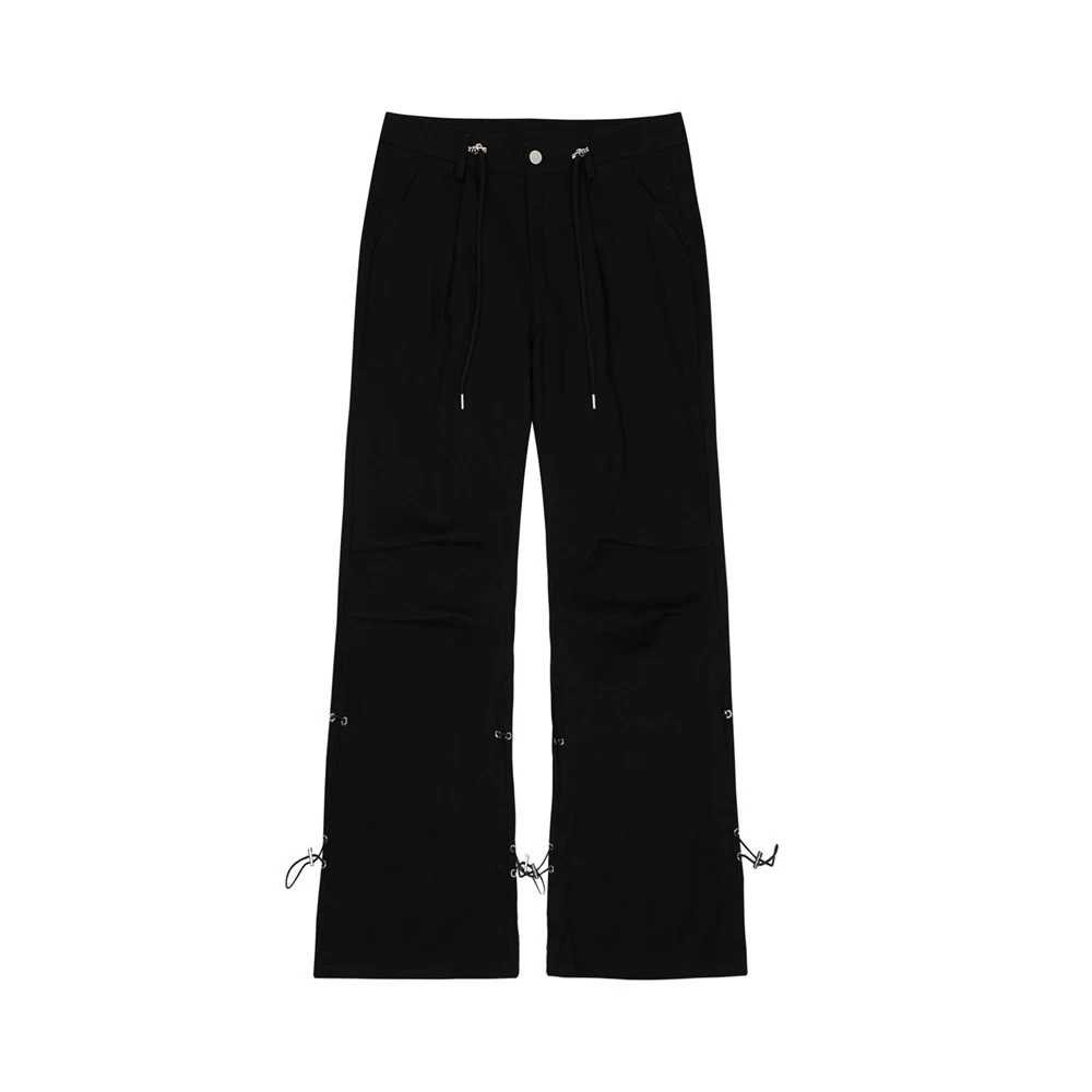 American Retro Drawstring Ruffle Loose Casual Trousers for ultimate comfort and a relaxed style. Perfect for everyday we — photo 2