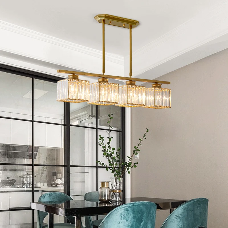 Title 6, Light Luxury Elegant Crystal Dining Table Chand...