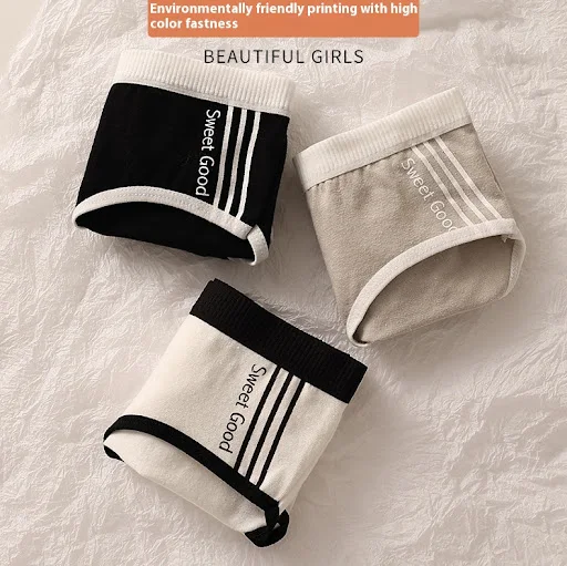 Title 4, Dames katoenen slip met middelhoge taille, naad...