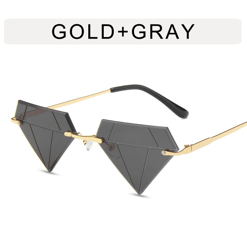 Frameless Personalized Women's Sunglasses, Small Frame, perfect for Live Broadcasts, Hot, Funny Glasses, stylish and uni — photo 15