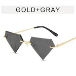 Frameless Personalized Women's Sunglasses, Small Frame, perfect for Live Broadcasts, Hot, Funny Glasses, stylish and uni — photo 15