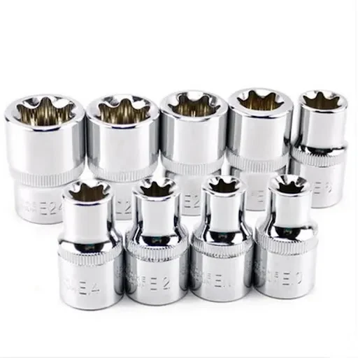 Title 2, 9PC 1/2 plum blossom socket set for secure and ...