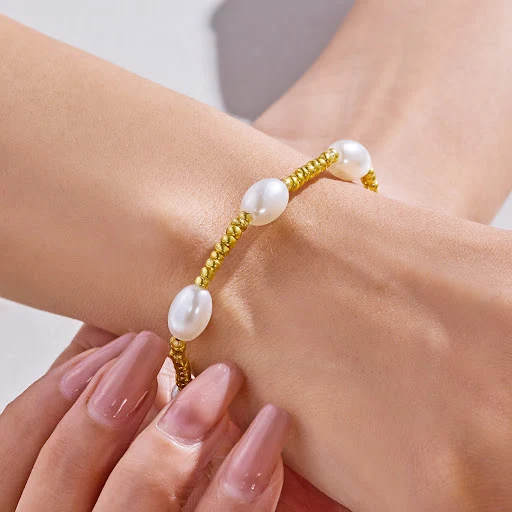 Title 10, Damesketting met hoogwaardige imitatie parel kr...