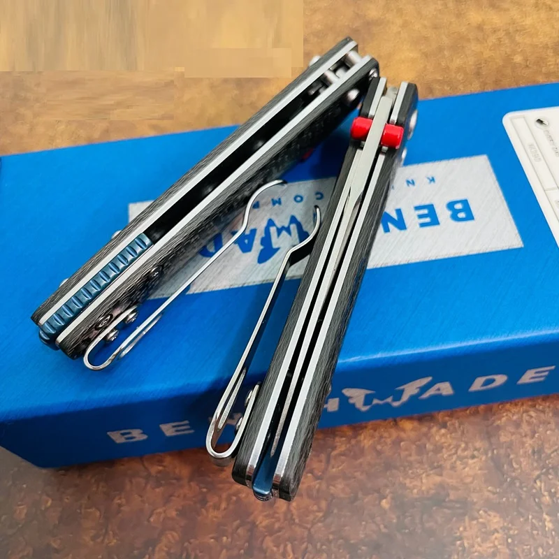 Title 4, Faca Dobrável Butterfly Carbono Fibra v485 Alta...