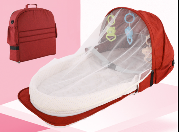 Berço portátil dobrável biónico anti-mosquito para bebês – Proporciona isolamento e proteção, garantindo um sono tranquilo e seguro ao seu bebê. — foto 17