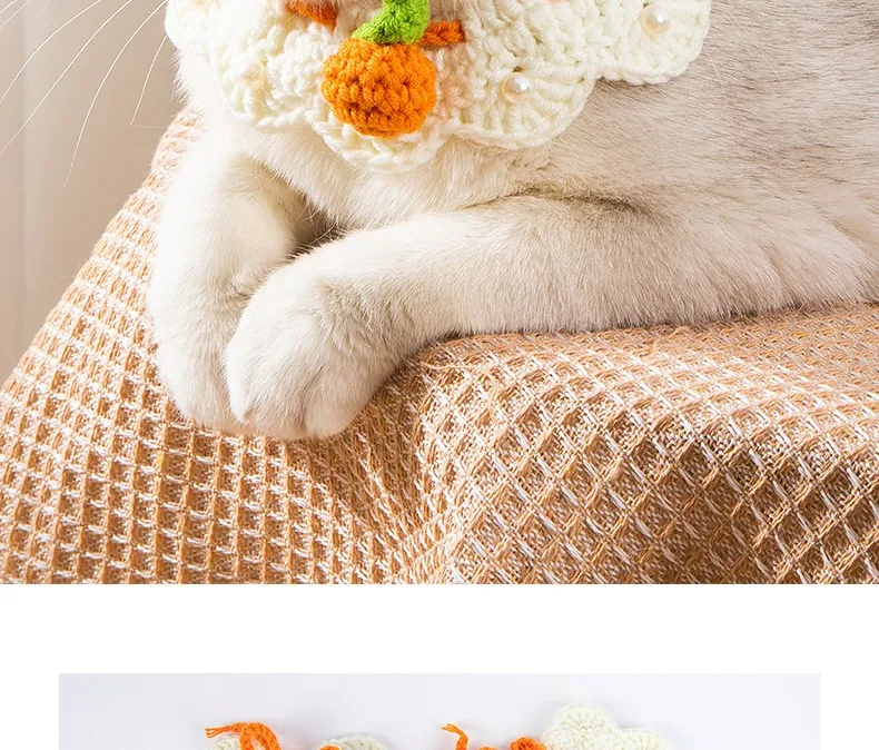 Title 2, Cat Knitted Scarf Neckband Necklace, an adorabl...
