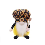 Boneco de pelúcia do Festival da Abelha, Velho sem rosto com barba, um presente adorável para decoração com toque macio e único. — foto 2