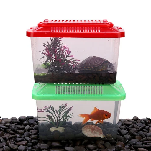 Transparen Aquarium Feeding Hamster Box Pet Products Goldfish Tank Turtle Tank — photo 1