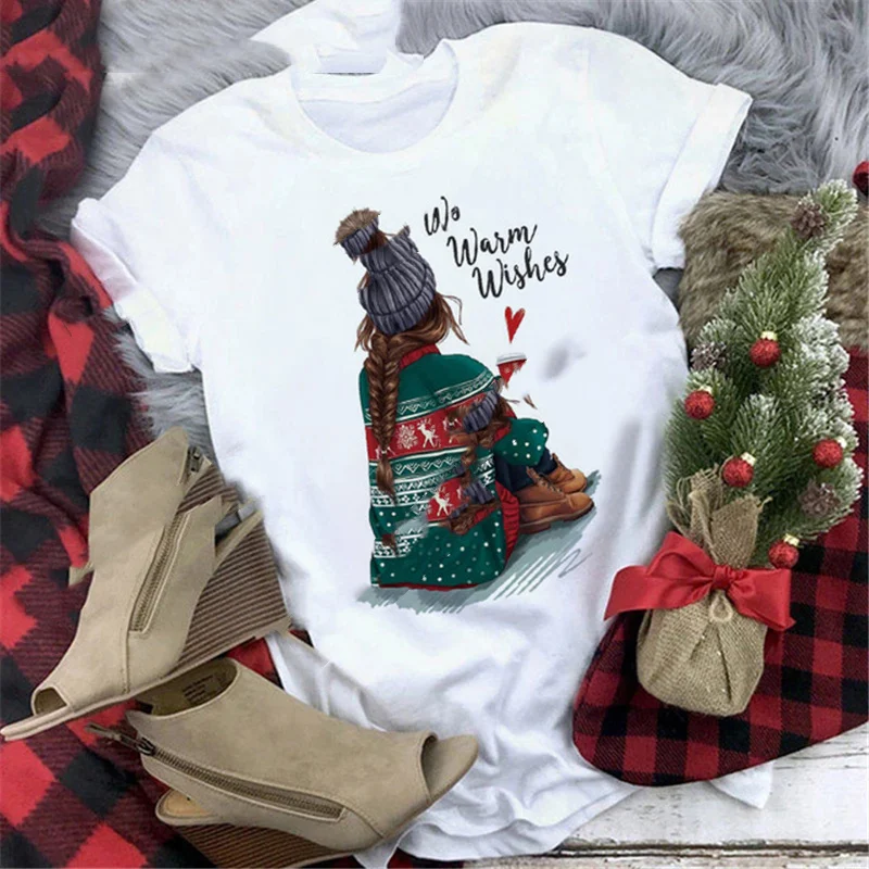 Camiseta Vermelha de Natal para Amigas Estampa Festiva Celebre o Natal com Estilo Presente Perfeito para Amigas Conforto e Alegria Ideal para Festas — foto 10