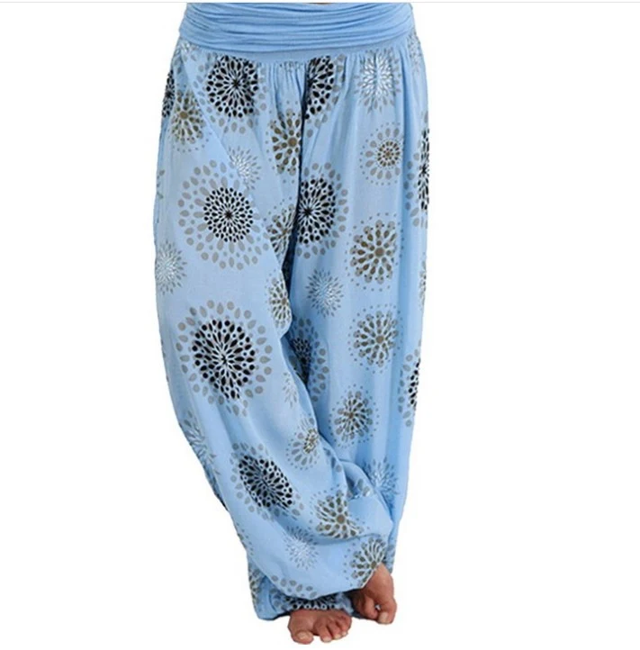 Nouveau Women's Sarouel Boho Ethnic Chic Wide Leg Pants. Perfect for Fitness and Casual Wear. Comfortable, Stylish, and — photo 2