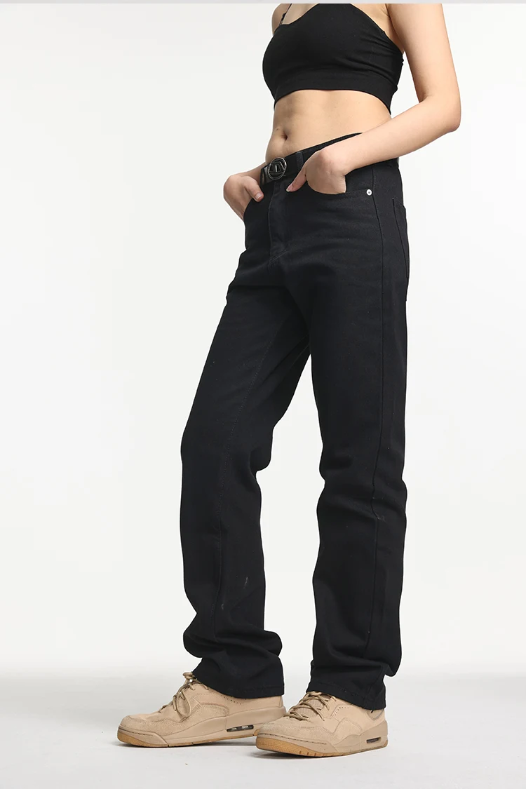 Title 10, Black all-matching straight jeans, your versati...