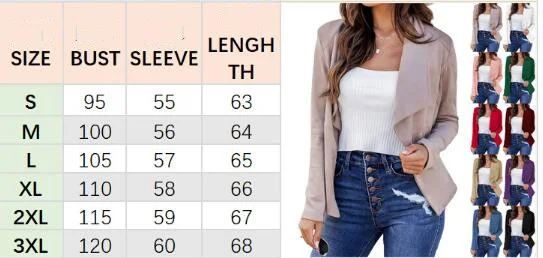 Title 1, New Solid Color Casual Business Lapel Short Wom...