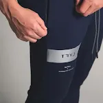Slim fit sweatpants met voeten, lange casual fitness broek, comfortabel en ideaal voor sporten of relaxen, perfecte pasvorm. — foto 4