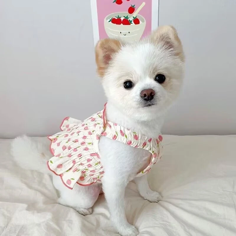 Dog Pet Clothes Summer Halter Skirt Cool and Comfortable Lightweight Breathable Pet Apparel Perfect for Hot Weather Ador — photo 5