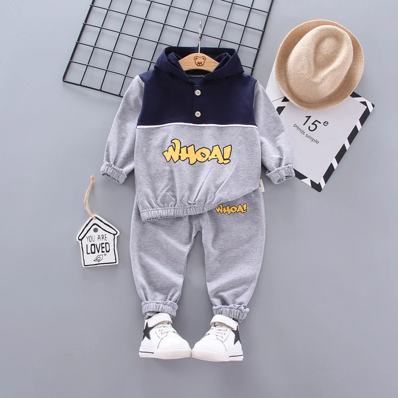 Conjunto de suéter esportivo infantil Roupa de outono Ideal para manter as crianças aquecidas e confortáveis durante esportes e brincadeiras no outono. — foto 5