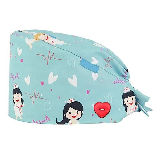 Title 3, Cotton Printed Surgical Caps for Men and Women....