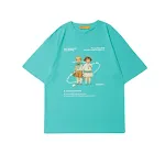 Summer Retro Trend Portrait Printing Short-Sleeved T-Shirt Men And Women Niche Trendy Brand Bf Casual Loose Wild Couple — photo 2