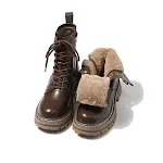 Women's New British Style Boots, Fleece-lined, Thickened, Plus Size. Warm, comfortable winter boots for a stylish, cozy — photo 6