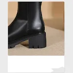 Botas altas de cavaleiro de inverno com sola grossa para manter seus pés quentes, confortáveis e protegidos do frio intenso e da neve. — foto 3