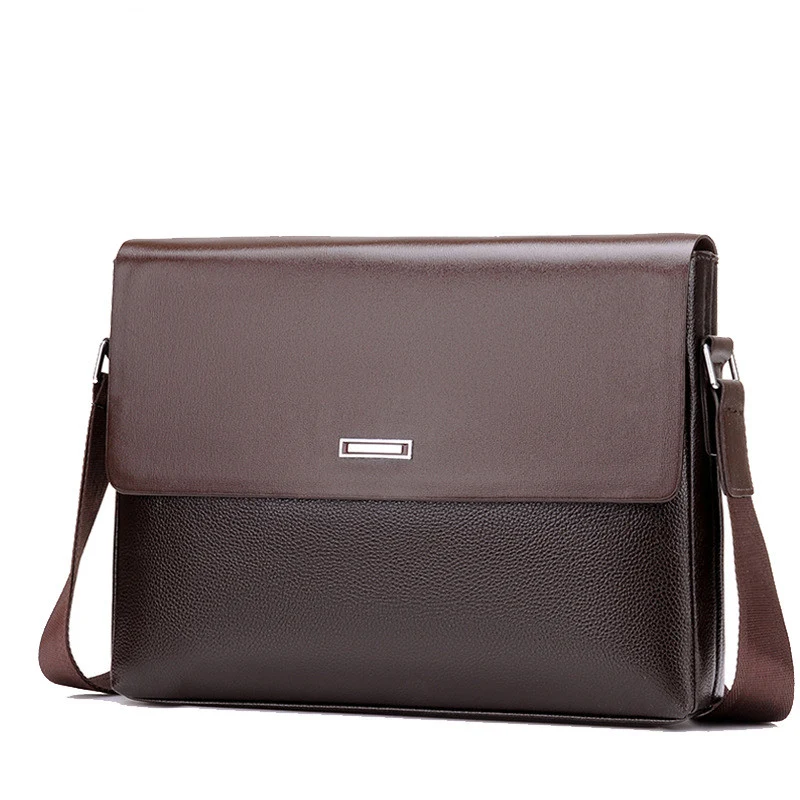 Bolsa Masculina WEIXIER Tote Couro Sintético Microfibra de Alta Qualidade Mensageiro para Negócios Pasta de Mão Bolsa Laptop Ombro — foto 2