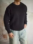 Men's Pullover Crew Neck Sweater Loose Fit – Experience ultimate comfort and relaxed style. Perfect for casual wear, pro — photo 3