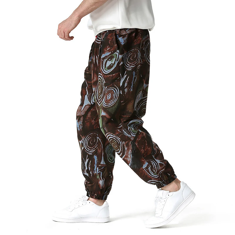 Men's Casual Bloomers Cotton and Linen Trousers Lightweight Breathable and Comfortable Perfect for Summer Relaxed Style — photo 7