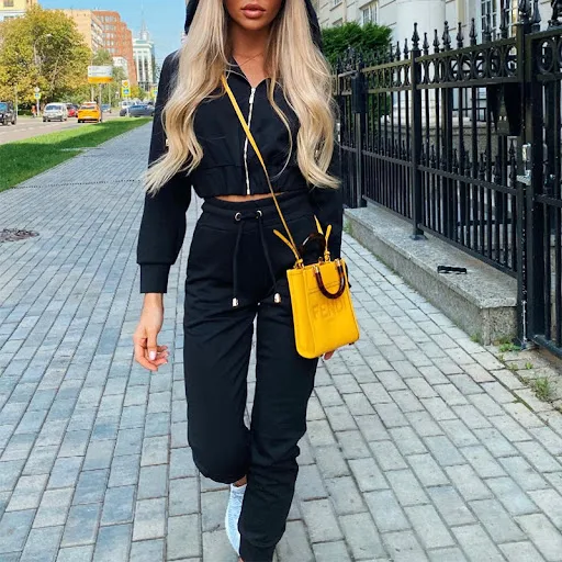 Title 5, Womens Fashion Long Sleeve Hooded Sports Suit ...