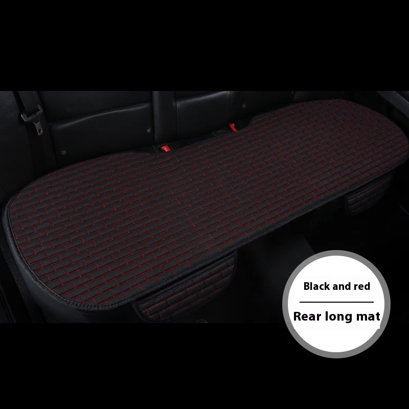 Linen Car Seat Cushion Three-Piece Protective Pad – Breathable and Comfortable for Stylish Driving and Protecting Your S — photo 6