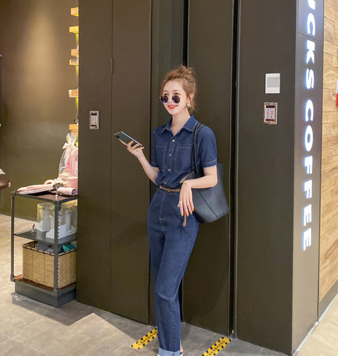 Title 6, Zomer nieuwe jumpsuit met korte mouwen, overall...