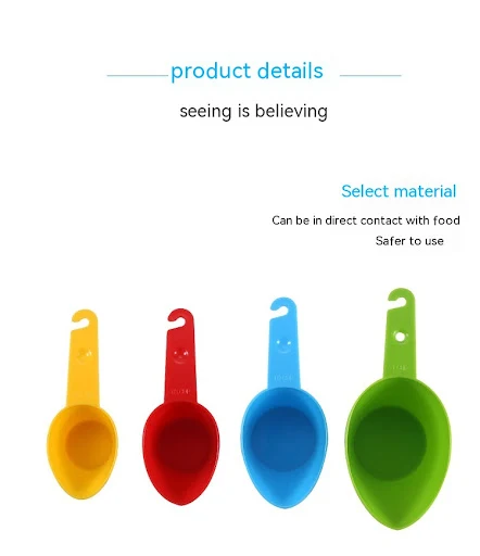 Title 5, Plastic Baking Tool Measuring Spoon and Cup Set...