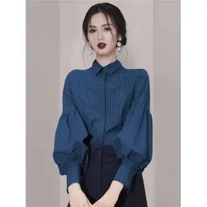 Camicia retrò francese Senso del design di nicchia femminile — foto 2