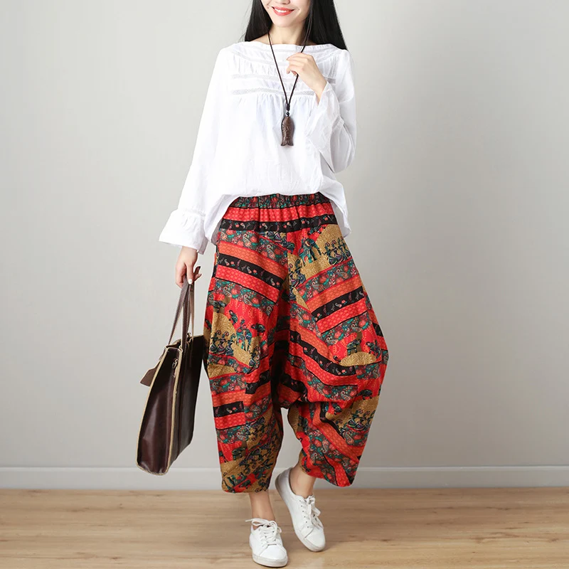 Women's Loose Lantern Wide-Leg Cropped Trousers, Comfortable and Stylish Summer Pants for Women, Perfect for Casual Outf — photo 11