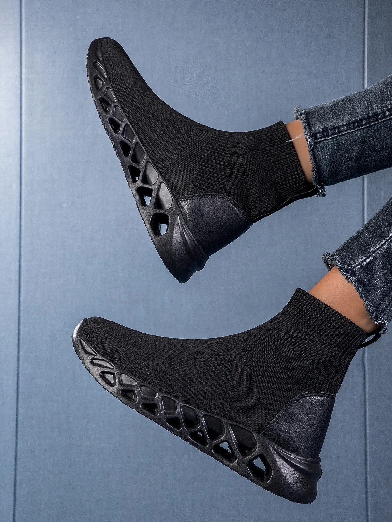 Hoge casual stretch sokken Enkelsoklaarsjes Ademende schoenen voor comfort en stijl. De perfecte combinatie van mode en functionaliteit. — foto 18