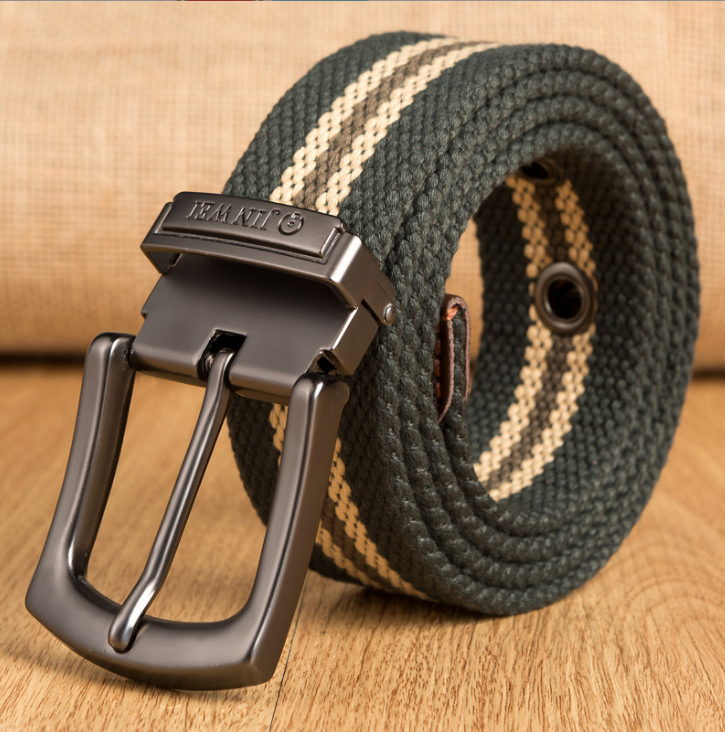 Title 3, Outdoor Thickened Mens Pin Buckle Canvas Belt,...