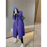 Leather purple