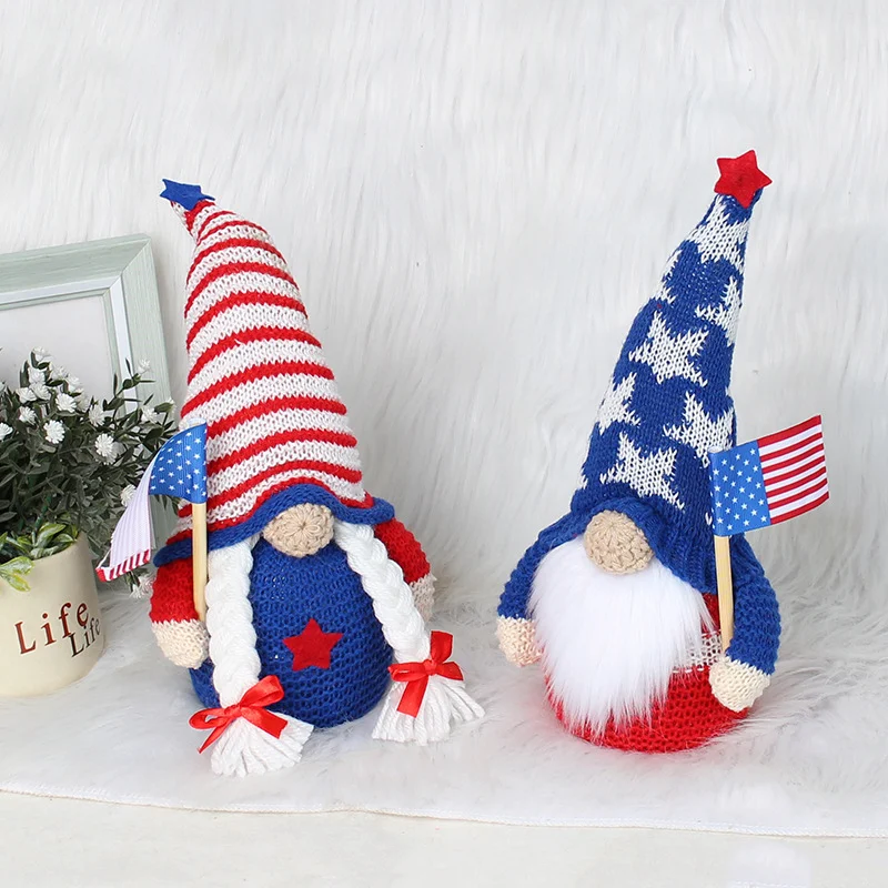 Enfeites decorativos de gnomo sem rosto luminoso para festivais americanos, adiciona brilho e alegria à decoração festiva. — foto 5