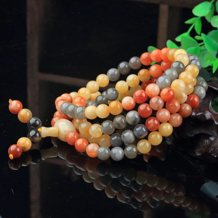 Pulseira de contas Gold Jade Buddha para mulheres, moda e espiritualidade unidas em um acessório elegante que atrai sorte e positividade. — foto 10