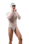 Colete esportivo com capuz masculino manga longa, malha grande, sexy, para casa. Conforto e estilo para atividades físicas ou relaxar. — foto 15