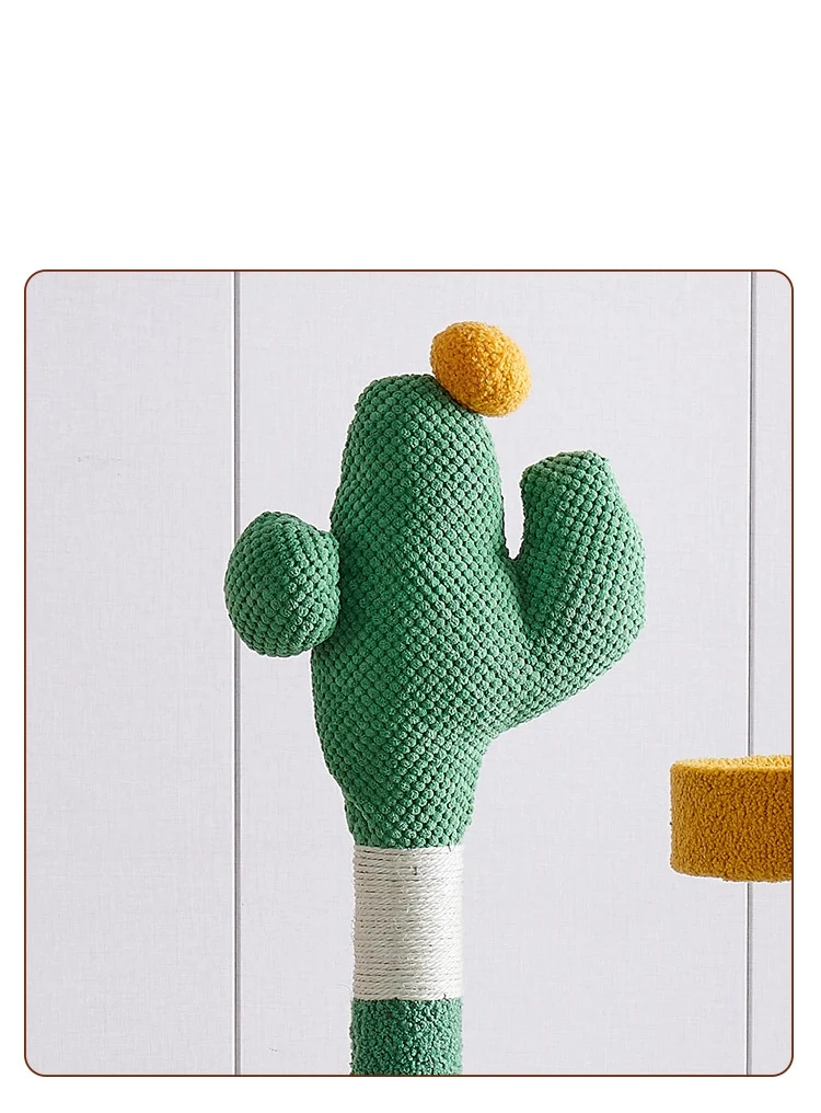 Title 5, Green Cactus Multi-Level Cat Tree Tower Climb F...