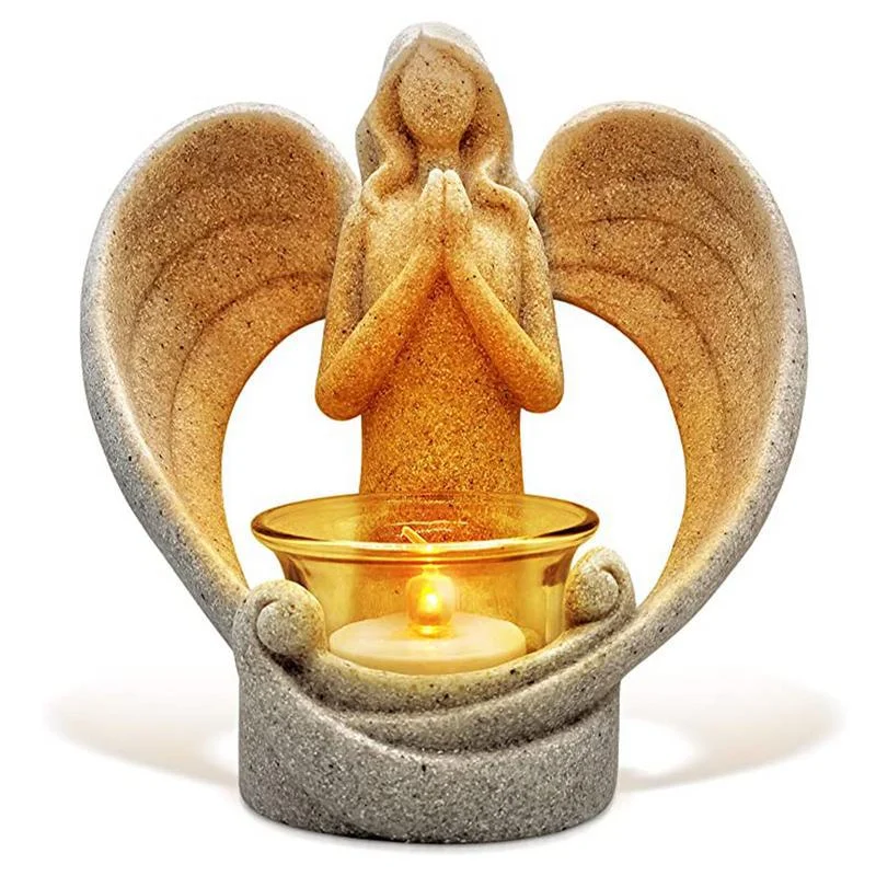 Title 4, Angel Candle Holder for Living Room Bedroom TV ...