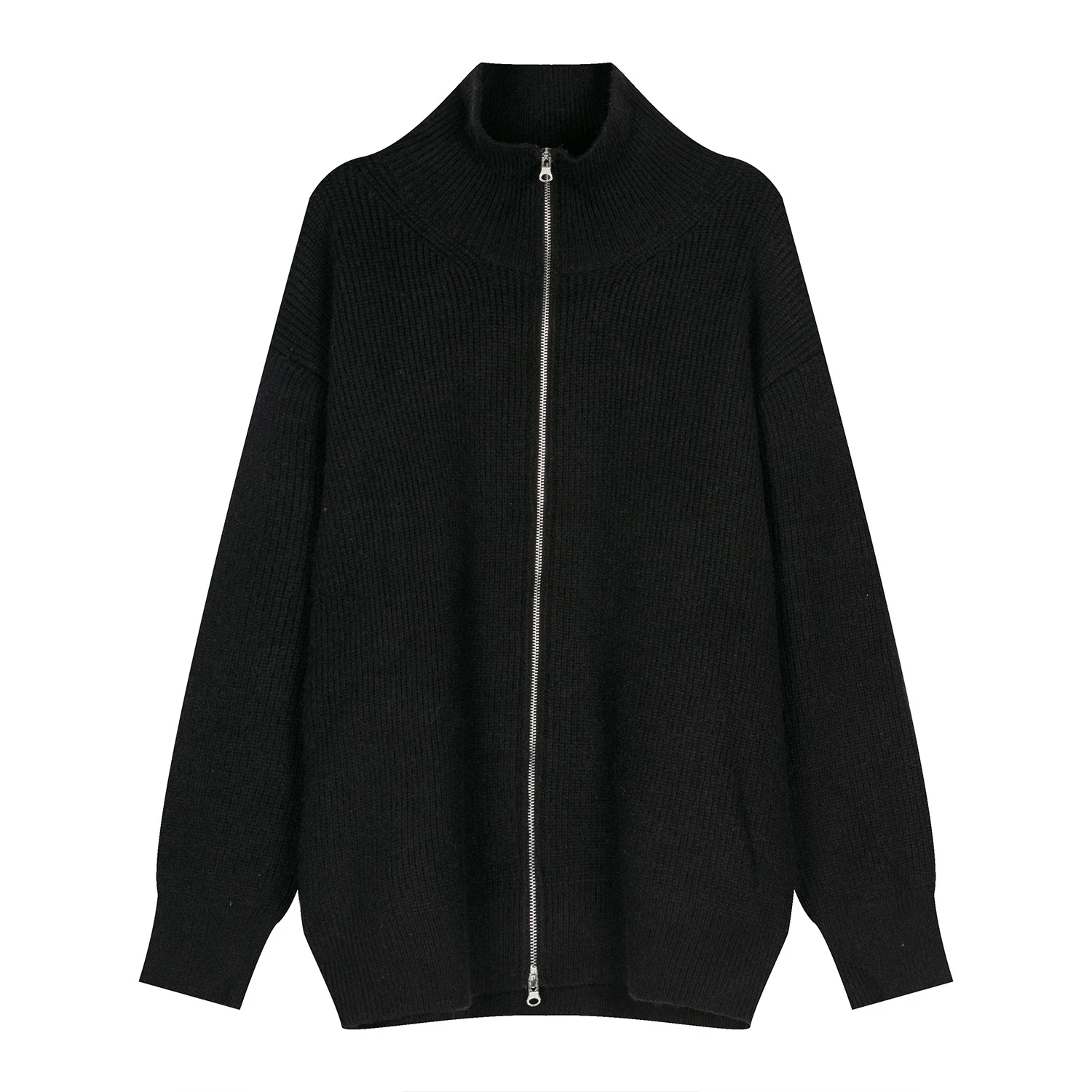 Title 3, Mens Loose Personality Double Zipper Design La...