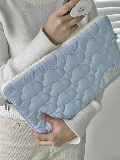 Title 27, Cute Cloud Embroidery Notebook Storage iPad Tab...