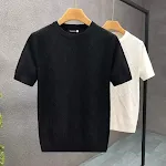 Men's Ice Silk Short Sleeve T-shirt Summer Thin Breathable Lightweight Cool Soft Comfortable perfect for hot weather — photo 3