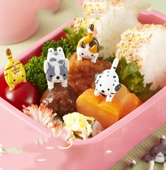 Title 1, Cat and Dog Shaped Childrens Mini Fruit Fork, ...