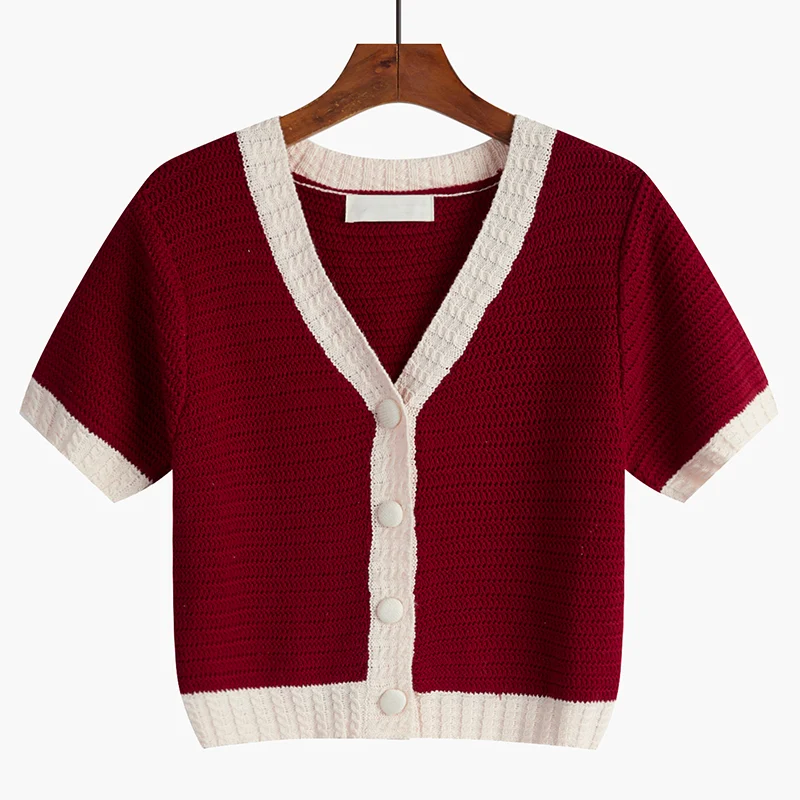 The New Korean Version Of The Design Sense Of The Niche Gentle Short-sleeved Top — photo 5