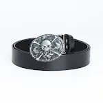 Silver Buckle Black Belt